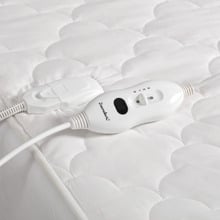 White Quilted Cotton Electric Blanket
